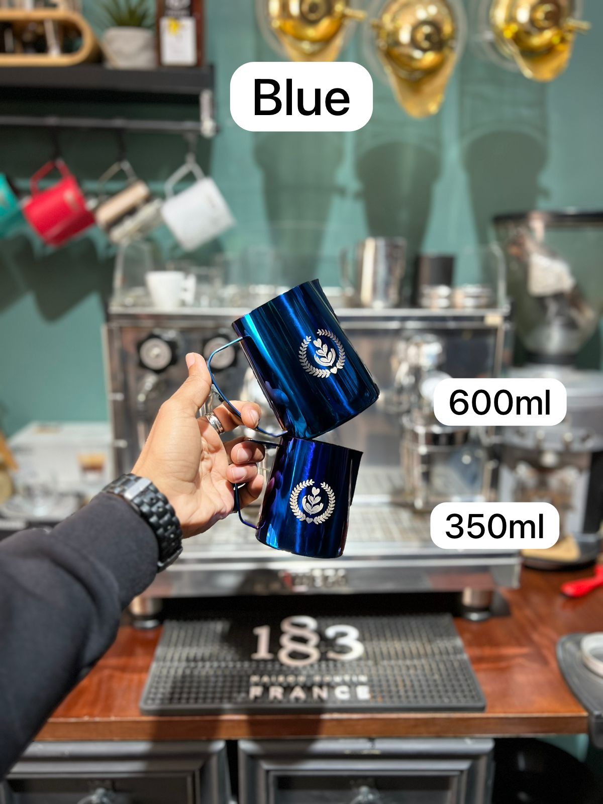 350 ML / 600 ML BLUE MILK PITCHER