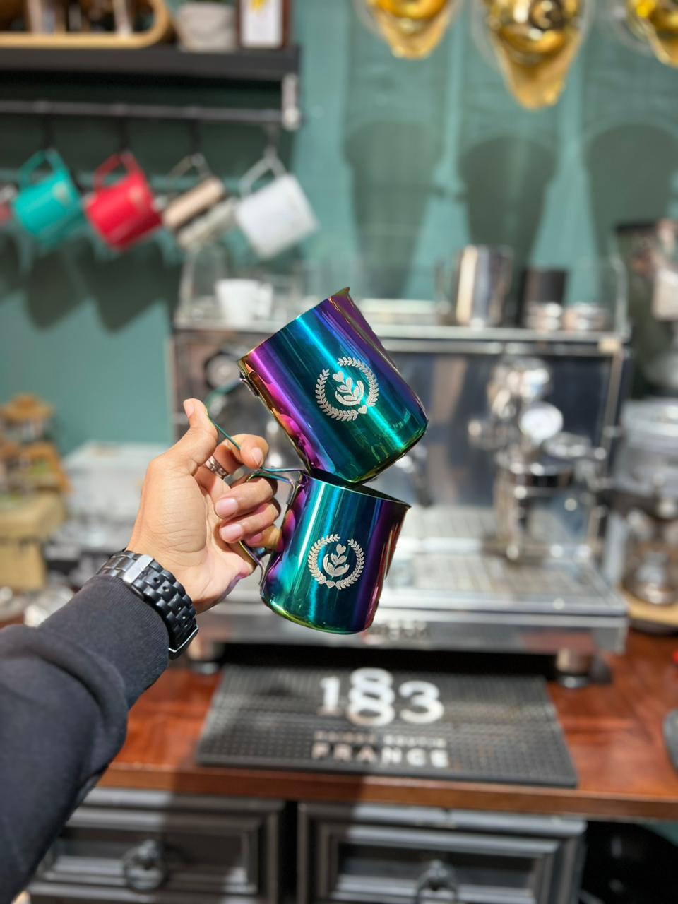 350 ML / 600 ML RAINBOW BLUE MILK PITCHER