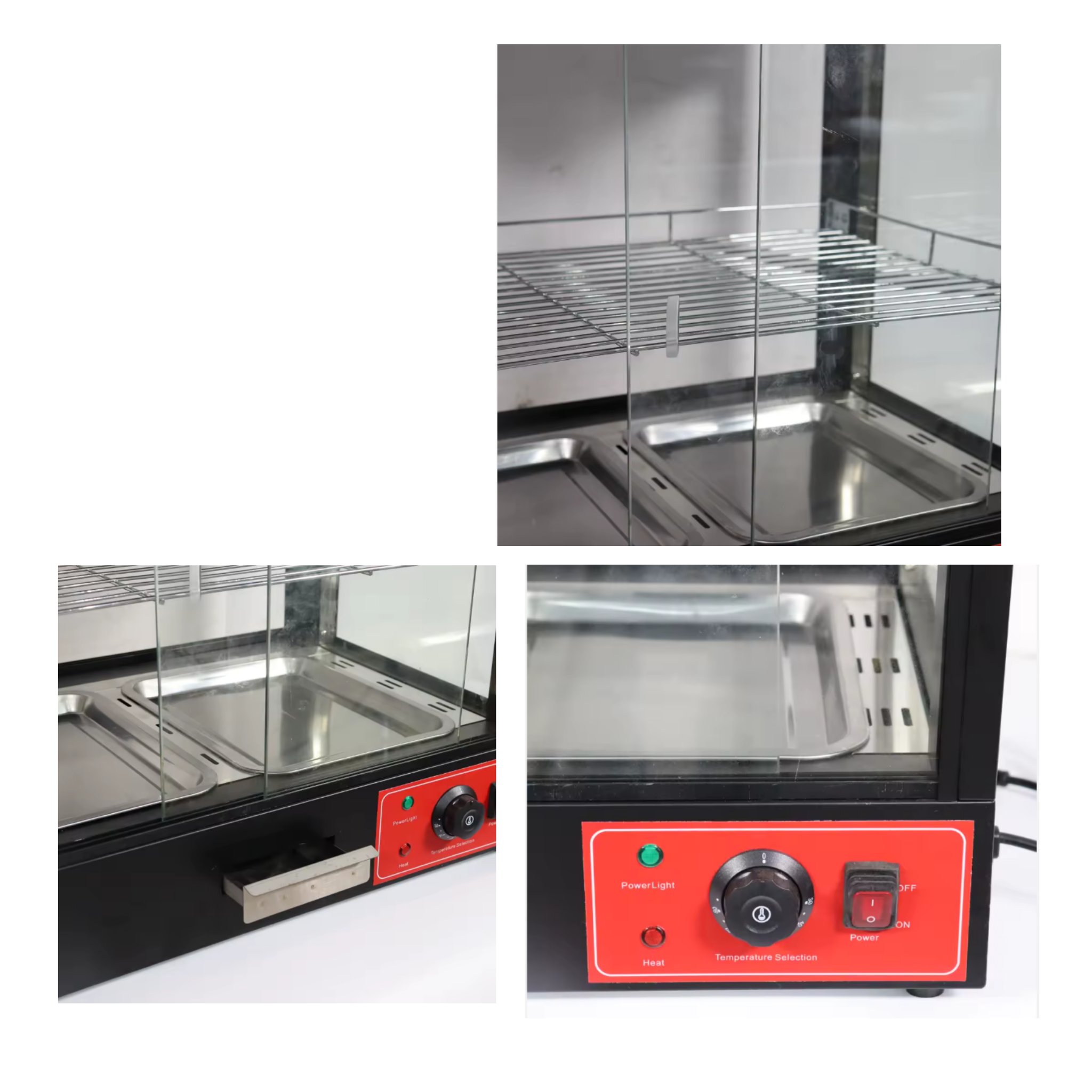 ARMOIRE CHAUFFANTE ÉLECTRIQUE 2 NIVEAUX / 3 BACS