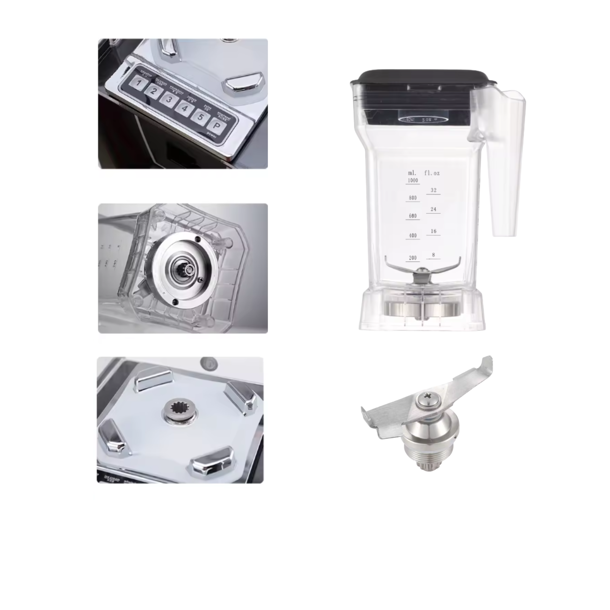 MÉLANGEUR COMMERCIAL PROFESSIONEL SILENCIEUX 1Lt