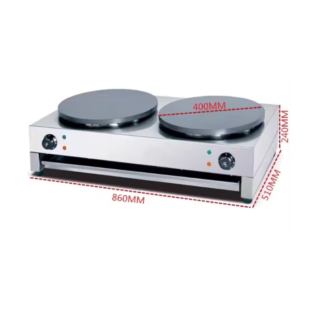 CRÊPIÈRE ÉLECTRIQUE À DOUBLE PLAQUE  40CM