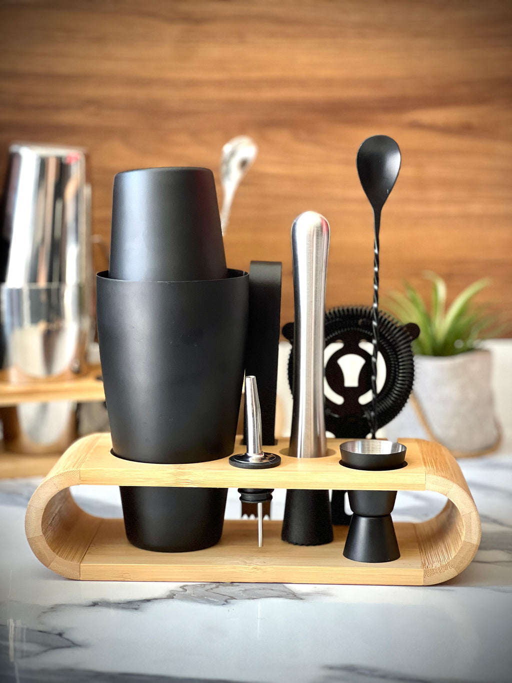 Kit Cocktail Noir 530ml/700ml ( en acier inoxydable )