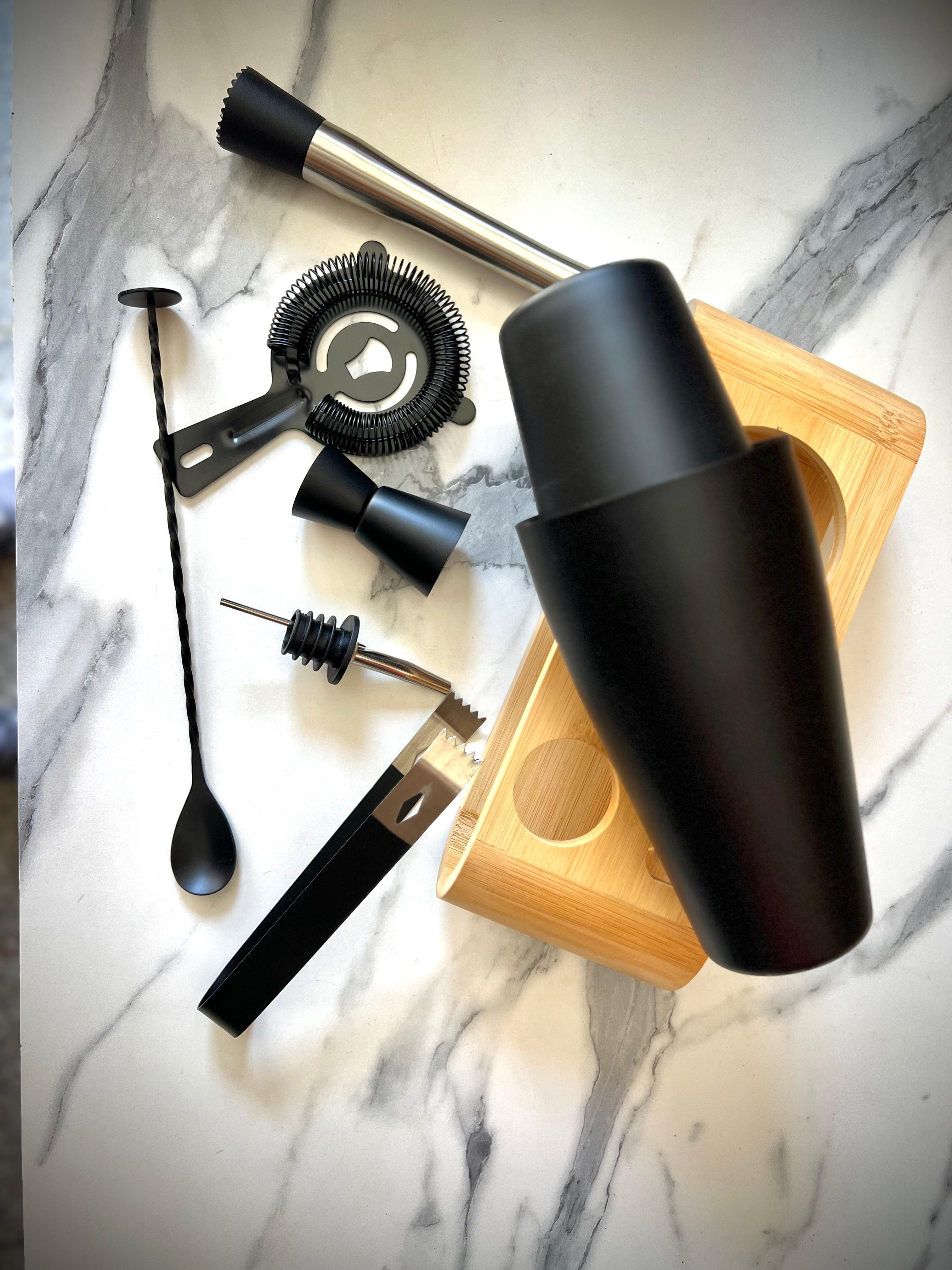 Kit Cocktail Noir 530ml/700ml ( en acier inoxydable )