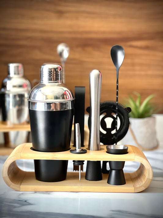 Kit Cocktail Noir 550ml ( en acier inoxydable )